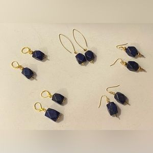 #5 Lapis Lazuli crystal earrings